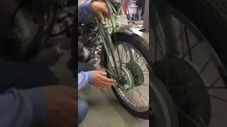 Vincent front brake adjustment explained by Patrick Godet Pt 1