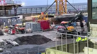 Flyttar stenar. Slussenbygget 22 december 2025