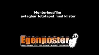 Avtagbar fototapet med klister