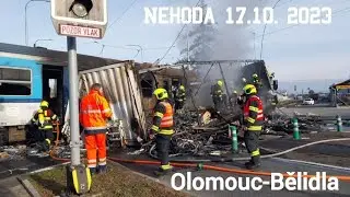 Nehoda na přejezdu v Olomouci