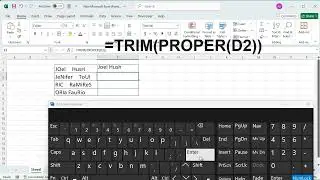 How to remove extra space and capitalize each word in a text in excel