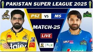 PSL 2025 LIVE : PESHAWAR vs MULTAN MATCH 25 LIVE | PZ vs MS LIVE MATCH COMMENTARY