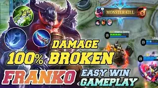 FRANCO best item damage 💯% Broken Easy win gameplay - Mobile Legends Bang-bang