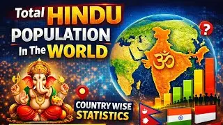World Hindu Population | 🚩 Country Wise Data & Ranking 2025 | Hindu Population 🚩 #data #maps