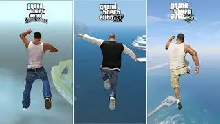 Falling from Sky to Water in All GTA Games (2001-2025)
