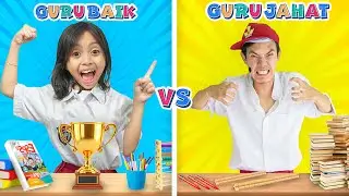 LEIKA GURU VS TOMPEL GURU!! 😱 ANAK-ANAK PALING SUKA BELAJAR SAMA SIAPA YA!? 😆