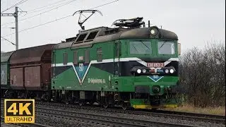 Vlaky Horní Počaply 27.12.2017 (4K)