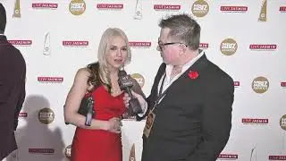 4k/60 Actress Sarah V. at an awards show in Los Angeles, CA. (Remastered)
