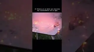 El potasio es un metal que reacciona muy violentamente con el agua #cienciaencasa  #aprendizaje