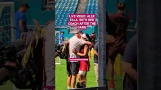 TOOK A VIDEO OF ALEX EALA HUGGING HER COACH  #alexeala #alexealacoach #miamiopen #proudpinoy #wta