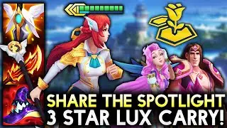 3 STAR LUX WITH SHARE THE SPOTLIGHT WHOLE TEAM SOCIALITE BUFF!! | Teamfight Tactics Patch 12.1
