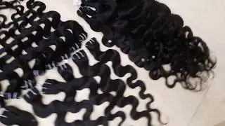 Body wavy Single drawn hair