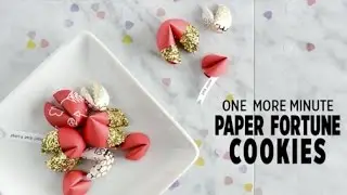 DIY Paper Fortune Cookies