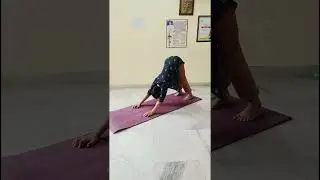 Adomukhaswanasa/down dog posture #relaxing #yoga #Asana #yogapose #telugu #shorts #parvatasana #legs