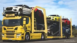 Car transporter euro truck simulator || Multi cars transport 3d vehicle || Android GamePlay
