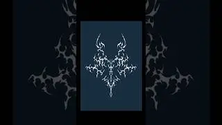 Vertical Symmetry Pattern#digitaldrawing  #metal  #logodesign  W054