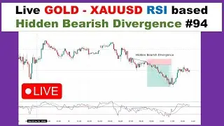 Live GOLD - XAUUSD RSI-based Hidden Bearish Divergence  #94