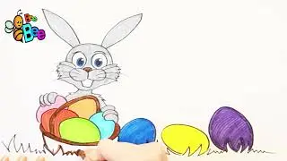 How to draw an Easter Bunny