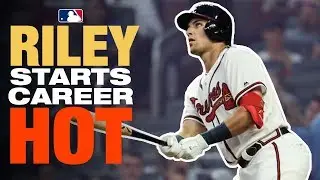 Riley smashes 2 home runs in his first week in the Majors