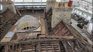 Castle Eden Roof Strip Progress | Drone Walkthrough & Slate Salvage (Ep. 2)