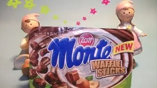 ZOTT MONTE DESSERT MIX WAFFLE STICKS,Yogurt whit chocolate and crunch.