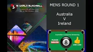 Blackball World Championships : Mens Round 1 Australia v Ireland