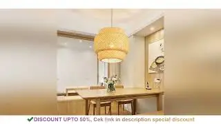 Hand Knitted Chinese Style Bamboo Pendant Lamp Weaving Hanging Lamp Restaurant Chandeliers Home Deco