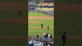 Blippi throws first pitch at Dodger Stadium!
