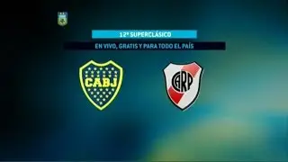 Fútbol en vivo. Boca - River. Fecha 11 del Torneo de Primera División. FPT.