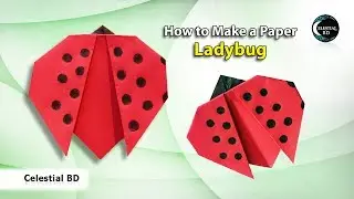 Origami ladybug || How to make origami ladybug || paper origami ladybug || ladybug
