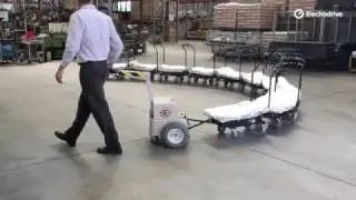 Electric tug demo | Pedestrian operated tug | Powered tug | Australian-made