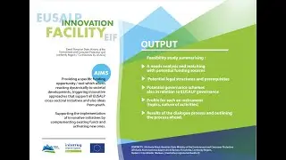 EUSALP cross-sectoral initiatives: What is the EUSALP Innovation Facility (EIF) ? - Full episode