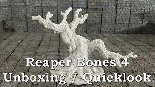 Reaper Bones Kickstarter 4 Unboxing Tree of Despair and Tiles