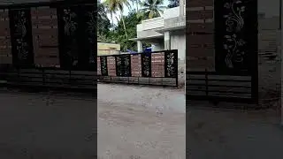 budget sliding gate 19feet CNC cutting wood panel #shortvideo #home #slidinggate #welding#trending