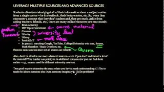 Study and Learning Skills: Multiple Sources and Advanced Sources