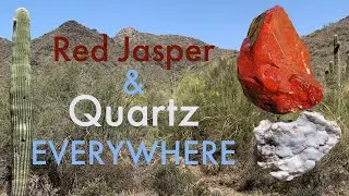 This trail has a MOUNTAIN of quartz!