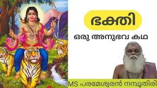 ഭക്തി ; ഒരു അനുഭവ കഥ | Worship ; A Real life story | M S പരമേശ്വരൻ നമ്പൂതിരി