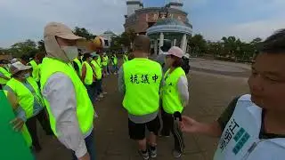 台南北外環四期工程，市府議會前抗議