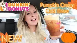 NEW Dunkin' Pumpkin Cream Cold Brew || Taste Test || Fall 2021