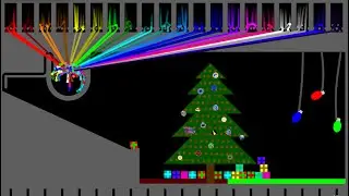 The Team Christmas Marble Race - 20 Colors - Algodoo Marble Race