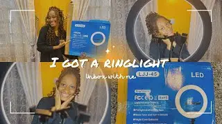 UNBOXING AND SETTING UP MY LJJ-45 18 Inches Ringlight | Selfie stick and F1 Wireless microphone.