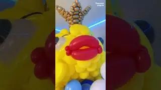 ОГРОМНАЯ РЫБКА ИЗ ШАРОВ #воздушныешары #шары #diy #balloon #творчество #balloonart #аэродизайн