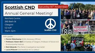 Scottish CND AGM - 15.01.2025 - Glasgow