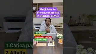 Medicines to increase platelets in #dengue fever #denguefevertreatment  #homeopathicmedicine #health