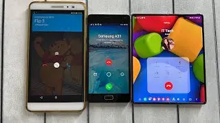Folded & Tablet / Incoming Call Samsung Z Fold 3 & Lenovo PB1-770M & Lenovo Vibe