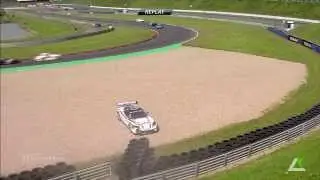 2014 ADAC GT Masters Oschersleben Gavin Crashes