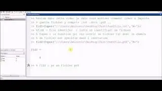 comment créer tout types de fichier txt  pdf  docx  ...(Matlab)