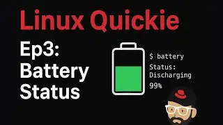 Linux Quickie Ep3: Check Battery Status using the command line.