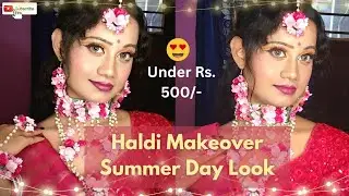 Haldi Makeup At Summer || Step By Step Guide || Shining A Light On Haldi Makeup At Summer #makeup