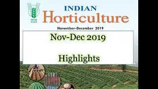 Indian Horticulture magazine # Nov-Dec #2019#